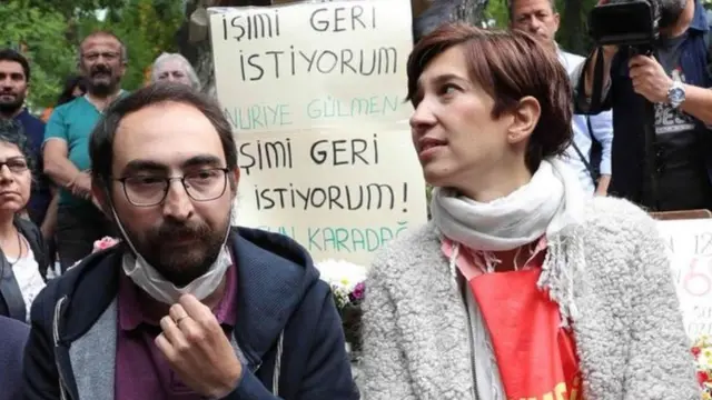 açlık grevi yapan eğitimciler Nuriye Gülmen ve Semih Özakça