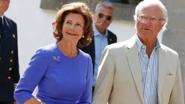 Шведский король Карл XVI Густав и Сильвия Зоммерлат