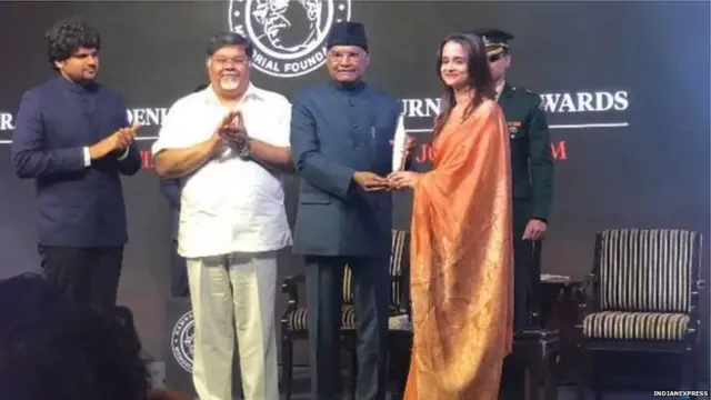 सर्वप्रिया सांगवान को प्रतिष्ठित रामनाथ गोयनका पुरस्कार मिला