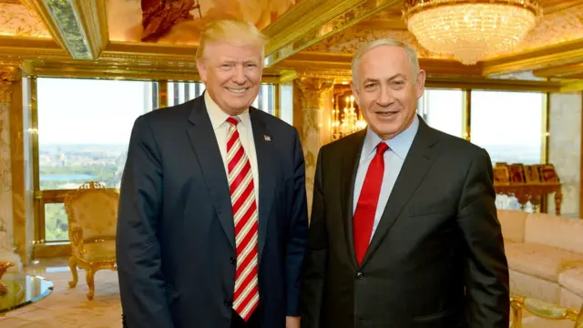 Donald Trump, Benjamin Netanyahu, Israel, AS