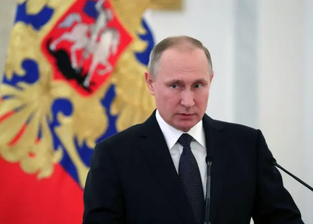 El presidente de Rusia, Vladimir Putin.