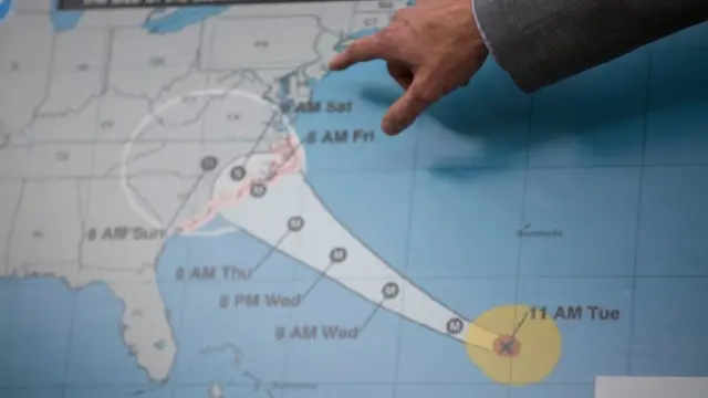 Trayectoria del huracán Florence