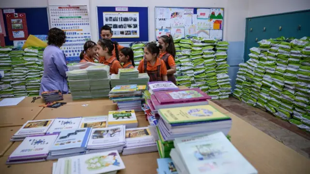 Türkiye'de bir okuldaki öğrenciler