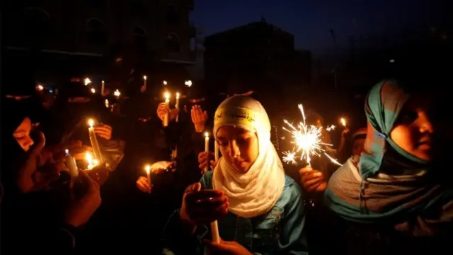 احتجاجات نظمها شباب الثورة في مدينة تعز عام 2011 ضد علي عبد الله صالح ونظامه