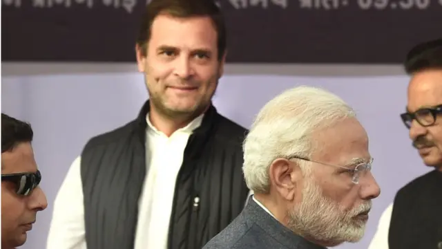 નરેન્દ્ર મોદી અને રાહુલ ગાંધી