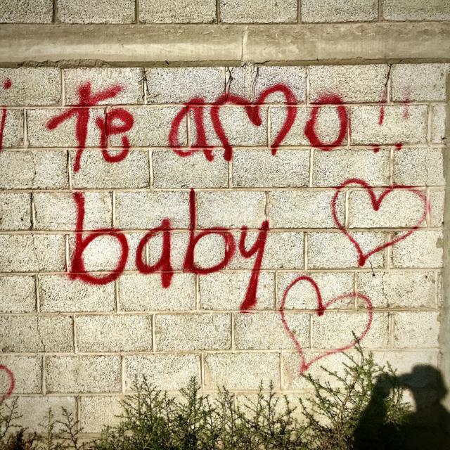 Grafiti de Te amo baby.