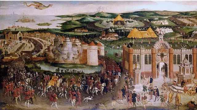 Картина неизвестного художника, "Поле золотой парчи"