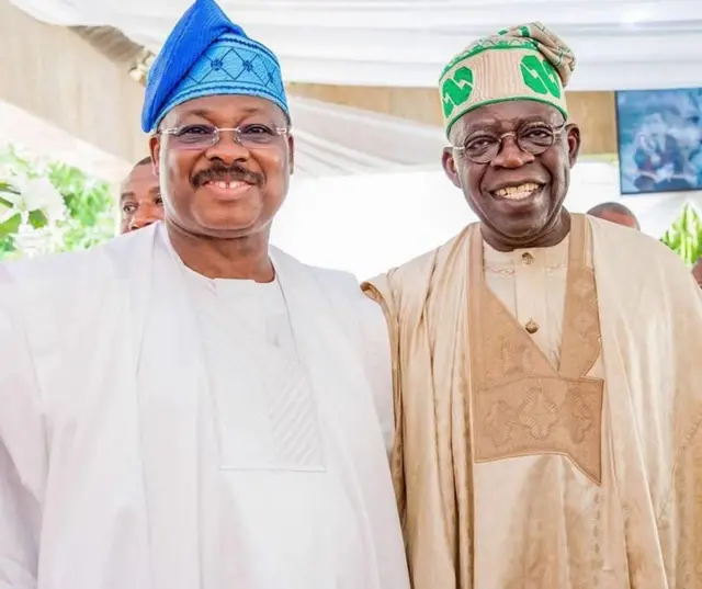 Abiola Ajimobi pẹlu aṣiwaju Bola Ahmed Tinubu