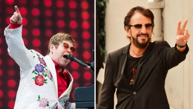 Elton John y Ringo Starr