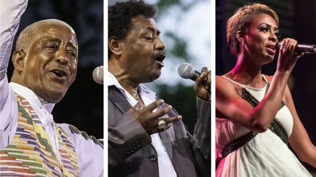 ከግራ ወደ ቀኝ (ድምፃዊ መሐሙድ አህመድ፣ አለማየሁ እሸቴ፣ ቤቲ ጂ)