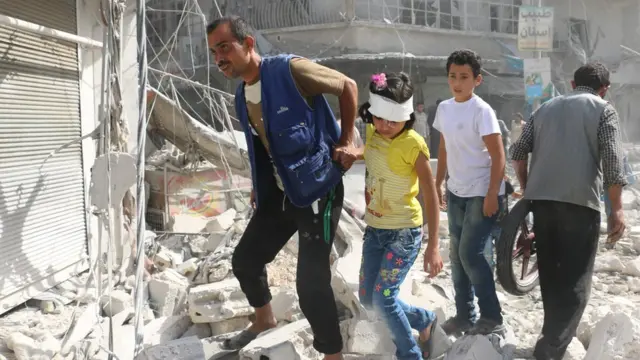 На руинах Алеппо