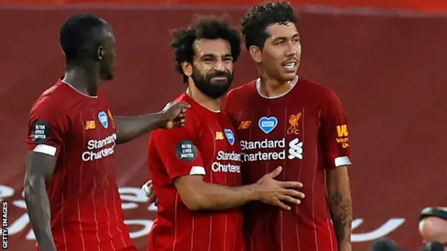 Sadio Mane, Mohamed Salah and Roberto Firmino