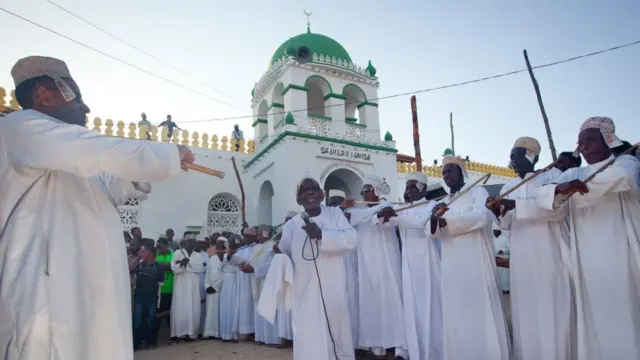 Worshippers during Maulid celebrations