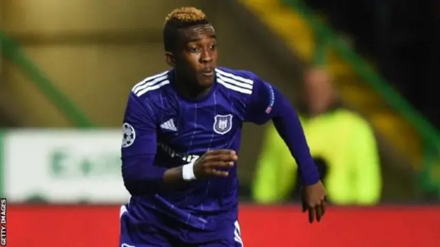 L'attaquant, prêté à Anderlecht par le club anglais d'Everton, a été blessé le 22 décembre