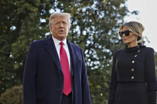 IAkizungumza na wanahabari muda mfupi kabla ya kupanda ndege ya Marine One , rais Trump alisema kwamba Ikulu ya White House ilikuwa nyumba bora zaidi duniani