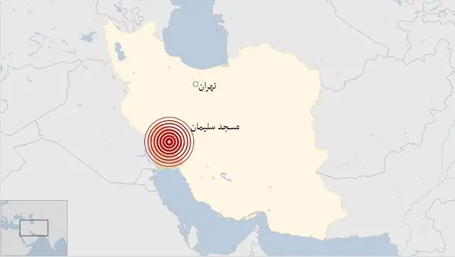 زلزله در خوزستان - مسجد سلیمان