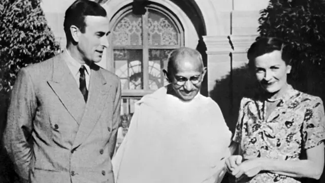 महात्मा गांधी के साथ माउंटबेटन