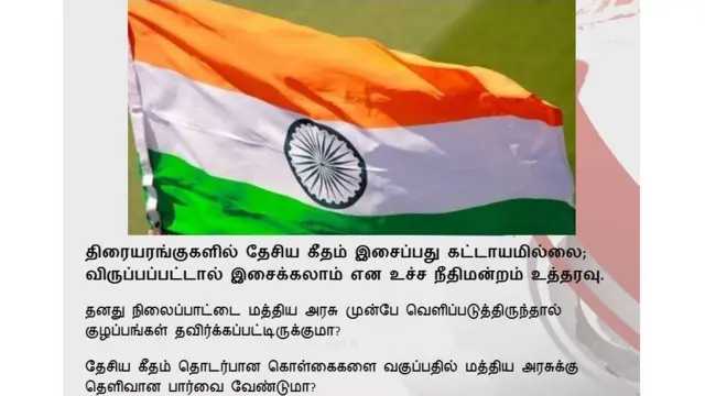 திரையரங்கில்தேசிய கீதம்