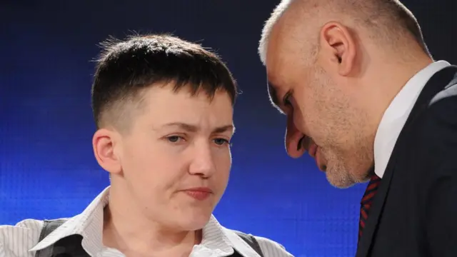 Марк Фейгин и Надежда Савченко