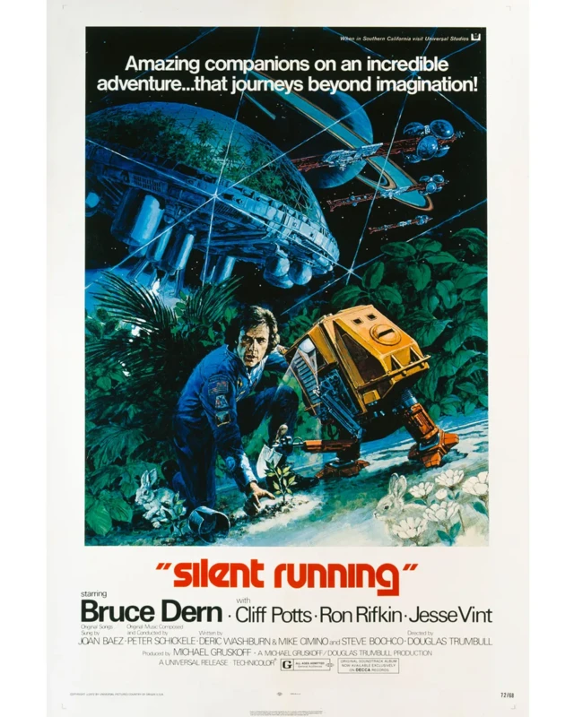 Dans le film de science-fiction post-apocalyptique, le personnage de Dern reprogramme les robots de service de son vaisseau spatial pour planter des arbres et jouer au poker