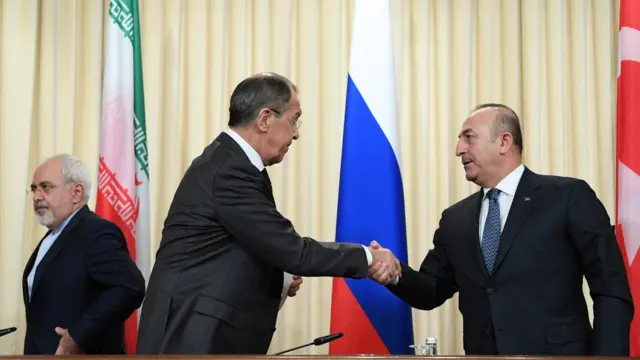 مولود چاووش اوغلو، سرگئی لاوروف، جواد ظریف