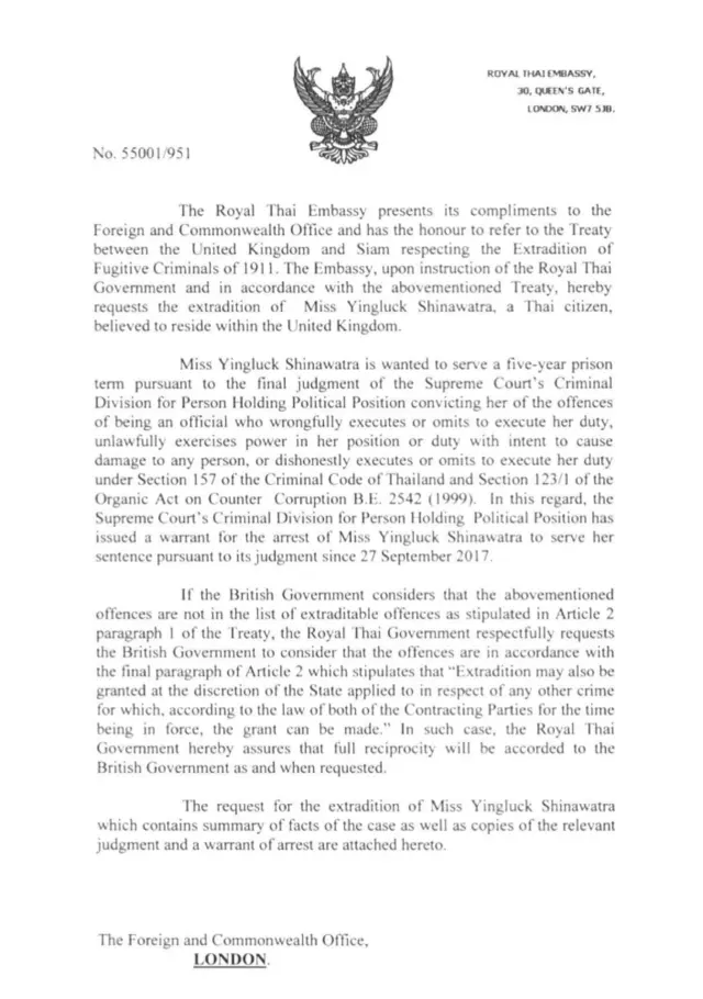 เอกสารสถานทูตไทย