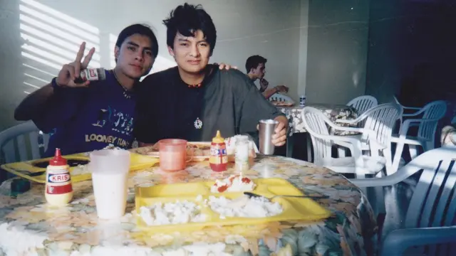 Boris Miranda en el omedor de la Universidad de La Habana.