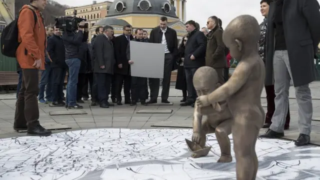 Кличко і скульптура