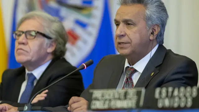 Lenín Moreno y Luis Almagro