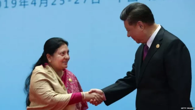 विद्या देवी भंडारी और शी जिनपिंग