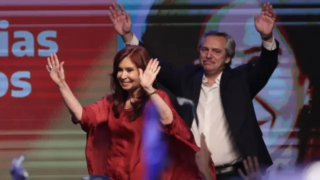 Cristina Fernández y Alberto Fernández.
