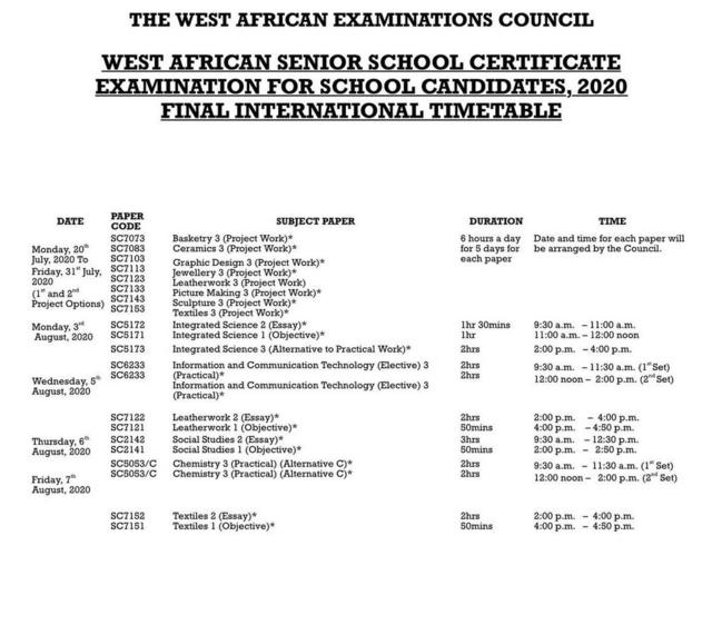 Waec chemistry practical Wetin West African Examination Council tok