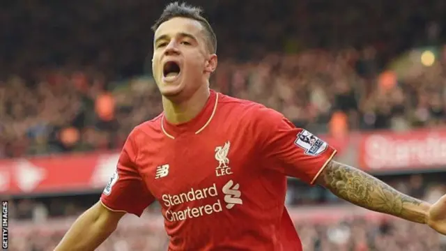 Mbrazil Philippe Coutinho huenda akachukuliwa na Barcelona