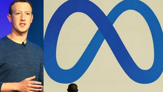 కంపెనీ కొత్త లోగోతో మార్క్ జుకర్‌బర్గ్