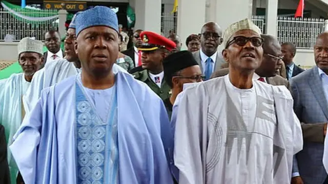 Bukola Saraki na Muhammadu Buhari