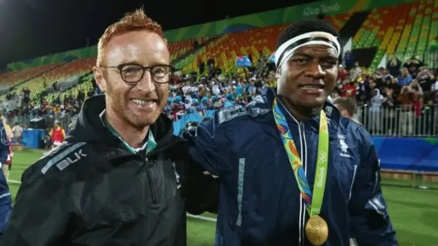 Ben Ryan y un jugador