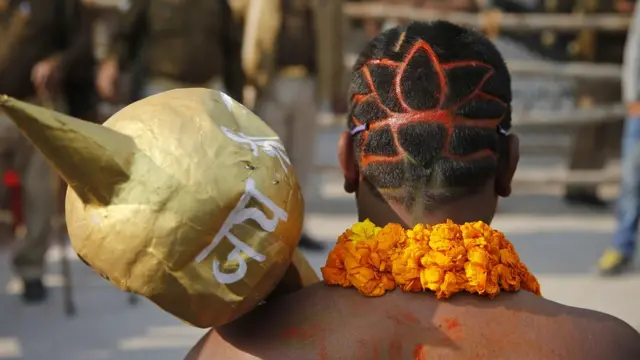 एक भाजपा समर्थक.