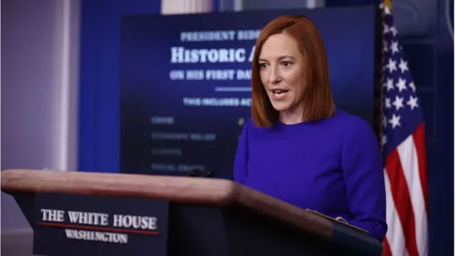 হোয়াইট হাউসের নতুন প্রেস সেক্রেটারি জেন সাকি।