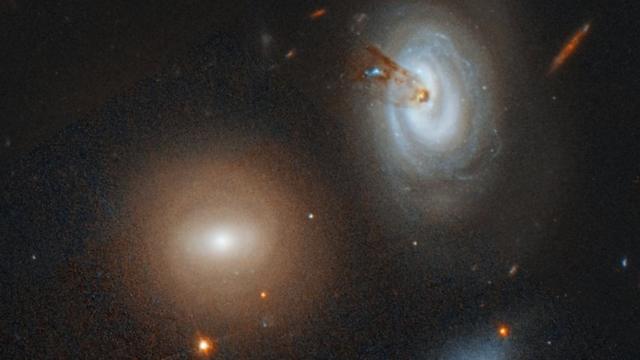Фото: телескоп "Хаббл" сфотографировал теряющую газ галактику