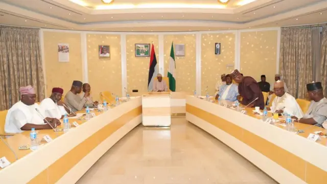 President Buhari dey do meeting wit govnors