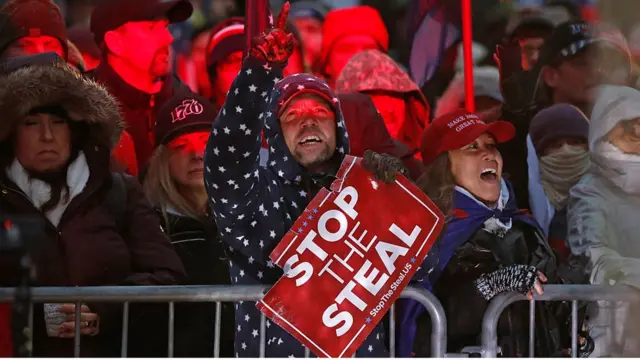 متظاهرون مؤيدون لترامب