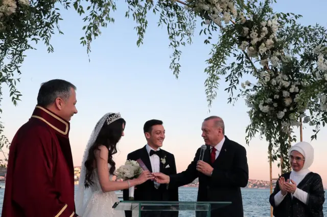 Ozil wedding with Erdogan