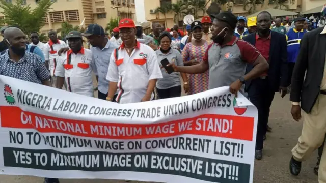 NLC strike 2021: Nigeria Labour Congress [NLC] 'minimum wage protest'