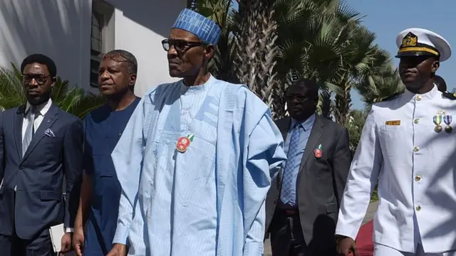 Aarẹ Buhari pẹlu awọn ọmọ igbimọ rẹ kan