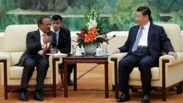 भारत के राष्ट्रीय सुरक्षा सलाहकार अजित डोवाल और चीनी राष्ट्रपति शी जिनपिंग