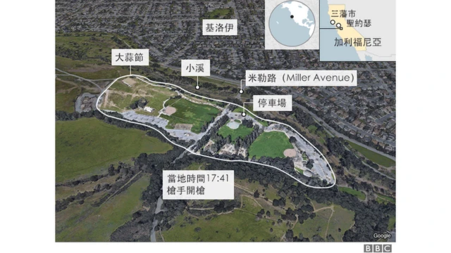 基洛伊枪击案事发地示意图