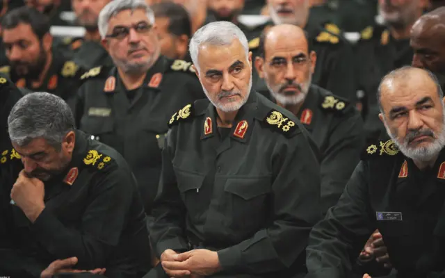 عزیز جعفری، قاسم سلیمانی و حسین سلامی