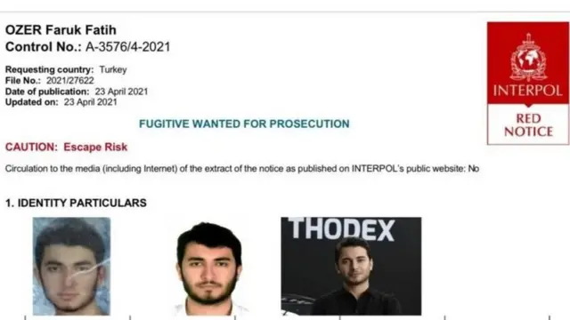 Interpol'ün Faruk Fatih Özer hakkında çıkardığı kırmızı bülten