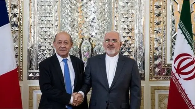 وزرای خارجه ایران و فرانسه