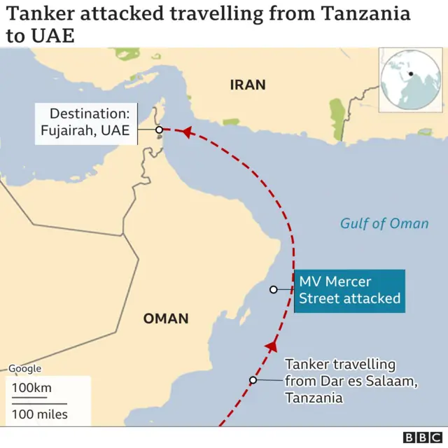 Raamani ya safari ya meli hiyo